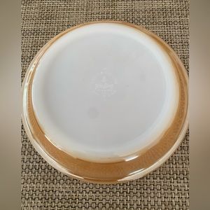 Anchor Hocking Fire-King Ovenware Peach Luster 9” MCM vintage pie plate 460 🍑